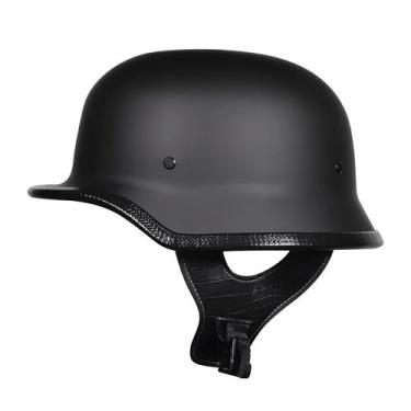 Imagem de Capacete Retro Unissex Estilo Soldado Capacete Semi-Capacete Alemão Ca