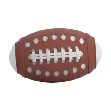 Imagem de Vaveren Bola de futebol de piscina de brinquedo macio e leve, mini bola esportiva interativa de 8,8 cm para parque aquático, recompensas e atividades ao ar, Marrom Escuro