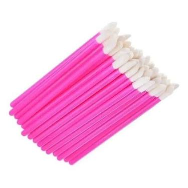 Imagem de Kit 50 Pincel Aplicador De Batom Gloss Lash Extensão Cílios - oem