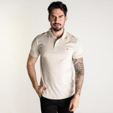 Imagem de Camisa Polo Tommy Jeans Corp. Bege-Masculino