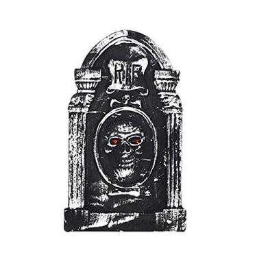 Imagem de Lápide de Espuma Halloween Decoração Reutilizável Jardim Casa Assombrada Acessórios Realistas Cemitério para Festa Pub Ambiente Assombrado