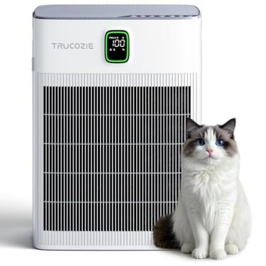 Imagem de Purificador de ar T554 para casa até 2000 m² em 1 hora com pré-filtro lavável, purificador de ar para animais domésticos com tela de qualidade do ar PM 2,5, modo de sono para alergias, poeira, fumaça