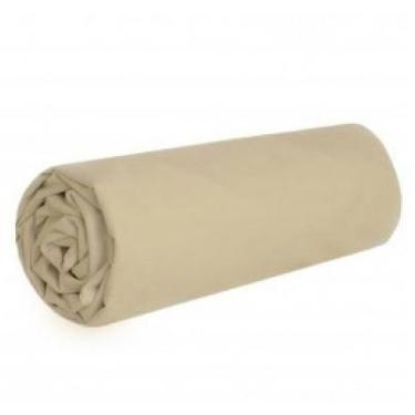 Imagem de Kit 2 Fronhas e 1 Lençol de Malha Casal 30 cm de altura Venesa, Creme