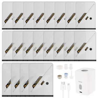 Imagem de ZJRDYYK Pacote com 15/20 sacos de armazenamento a vácuo com bomba que economizam espaço, 3 tamanhos de sacos de embalagem a vácuo para roupas, bagagem, cobertores, roupa de cama, viagem, embalagem