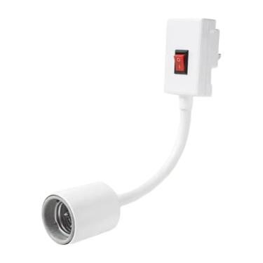 Imagem de WeiLaiKeQi Tomada de luz flexível para cultivo de plantas ao lado da cama, com interruptor liga/desliga. Adaptador para soquete de lâmpada.