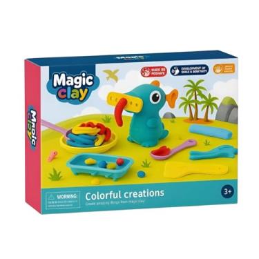 Imagem de Kit Massinha de Modelar Infantil, Brinquedo Educativo,conjunto de massinha com acessórios, Brincando Divertido Criativo para Crianças Acima de 3 Anos