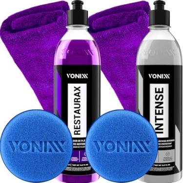 Imagem de Kit Produto Para o Painel Plástico Interno e Externo Intense Restaurax Vonixx