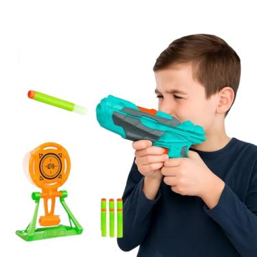 Imagem de Pistola Lança Dardo com Alvos, Brinquedo, Utilidades Domésticas, Verde, Kit com 8 dardos brinquedo para meninos e meninas, brinquedos de Natal para adolescentes e crianças acima de 3 anos