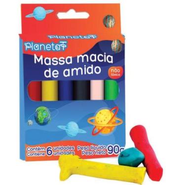 Imagem de Massa para Modelar 6 Cores Amido PCT.C/12 - V.M.P.