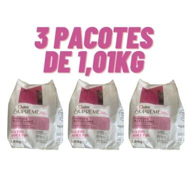 Imagem de Ração Para Gatos Quatree Supreme Adultos Sabor Salmão e Batata Doce 3K