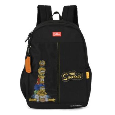 Imagem de Mochila Escolar Bolsa Menino Reforçada Original Simpsons - Luxcel, Ama