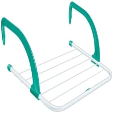 Imagem de Varal dobravel para roupas leves, compacto, pratico e funcional, cinza, perfeito