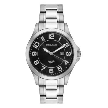 Imagem de Relógio Seculus Masculino Ref: 23728G0Svna1 Casual Prateado