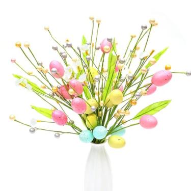 Imagem de Easter Egg Branch,Decoração Requintada de Flores de Primavera | Decoração de Páscoa | Para Arranjos em Vasos e Cestos de Páscoa, Centros de Mesa para Interior e Exterior em Festas