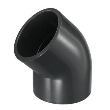 Imagem de DTGN 1 peça de encaixe de PVC de cotovelo de 45 graus, encaixe de tubo de PVC de grau de mobiliário bidirecional SCH80, conector de cotovelo de canto DIY para móveis de construção, conexão de