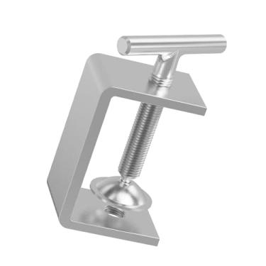 Imagem de FOCMKEAS Braçadeira de parafuso pequena de aço inoxidável 304 de alto desempenho de 58 mm para uso pesado, com mandíbula larga estável e design de viga I, adequada para marcenaria, processamento de