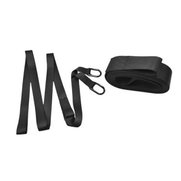 Imagem de KiBcsLic Corda de reboque para motos de neve, reforçada, com engate rápido, extra longa, para emergências, com dois ganchos para uso na trilha.