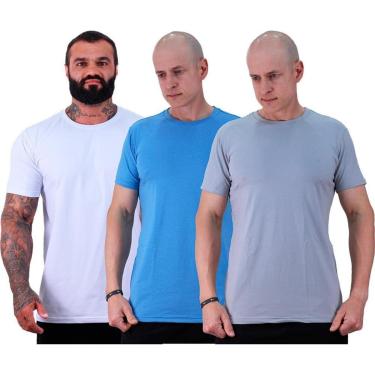 Imagem de Kit 3 Camisetas Tradicional Masculina MXD Conceito Fio 40.1 Cotton Premium-Masculino