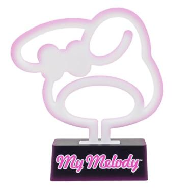 Imagem de Silver Buffalo Lâmpada LED neon Sanrio Hello Kitty and Friends My Melody para decoração de quarto, alimentada por bateria