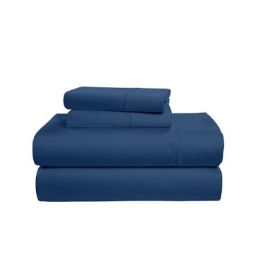 Imagem de LANE LINEN Jogo de lençol King Size 100% algodão egípcio, macio e confortável natural refrescante algodão mercerizado conjunto de lençóis tamanho king com bolso profundo de 38 cm - conjunto vela