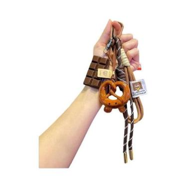 Imagem de Chaveiro Criativo De Corda Trançada Com Laço, Decoração Antiperda Para