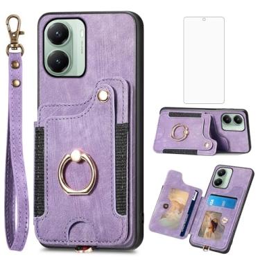 Imagem de Asuwish Capa de telefone compatível com Poco X7 Pro FGDGNK US Roxo