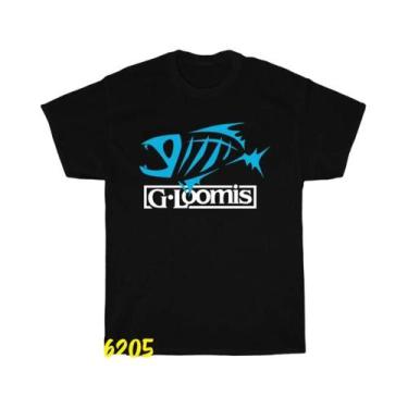 Imagem de Camiseta Unissex Vintage Hip Hop De Algodão G-Loomis Rods Manga Curta 