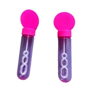 Imagem de Tubo De Bolhas Líquidas Sem Sabão 4.3x14cm 6 12 18 Peças Para Decoraçã