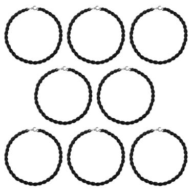 Imagem de 8 peças de tiras elásticas militares para botas, blusas, ligas com ganchos de metal, cadarços de bota para homens e mulheres Navy Army Air Force (preto)