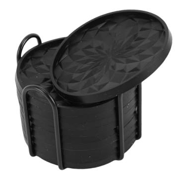 Imagem de Zerodis Conjunto de Porta-Copos de Silicone, Porta-Copos à Prova de Calor, Tapete para Reutilizáveis, Proteção de Mesa para Sala de Estar, Salão de Banquetes, Festa de Casamento, Conjunto de 10