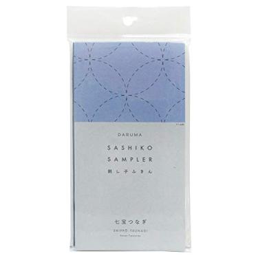 Imagem de DARUMA Sashiko Sampler Tecido Original Azul Marinho (Sete Tesouros)