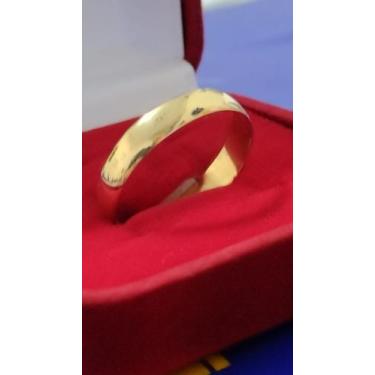 Imagem de 1 Aliança Ouro Casamento Ouro 18 Kilates Casal Resistente 3 gramas