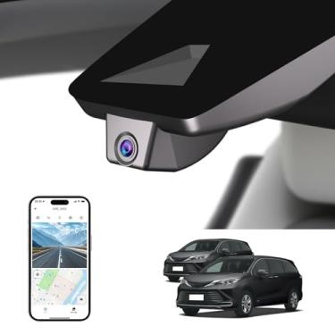 Imagem de KBSYNT Câmera frontal 4K Dash para Toyota Sienna Gen4 2021-2025 LE Limited XLE Platinum XSE (XL40), estilo OEM, WiFi e aplicativo integrados, gravação em loop, sensor G, 64 GB