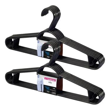 Imagem de Kit 10 Cabides Plástico Adulto Pendura Mais 40cmEasy Sanremo