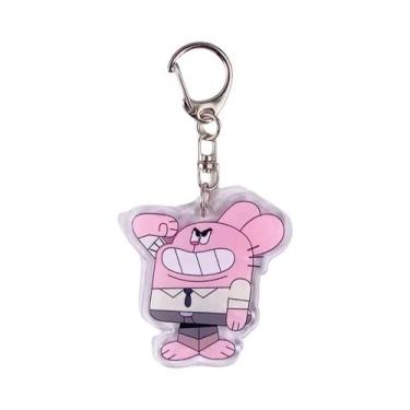 Imagem de Chaveiro Acrílico Engraçado E Fofo De Anime Gumball, Charme Para Bolsa