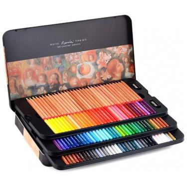 Imagem de Kit Lápis de Cor Profissional á Base de Óleo com Estojo 100 peças, LIGELISI