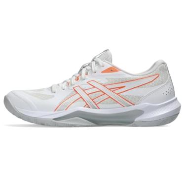 Imagem de ASICS Tênis feminino de vôlei Gel-Tactic 13, Branco/coral vívido, 42