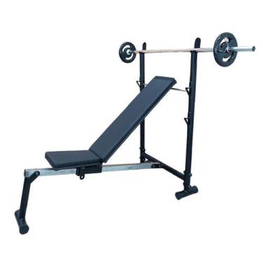 Imagem de Banco de Supino 3 em 1 Reto/Declinado/Inclinado - VITAMEC, Preto