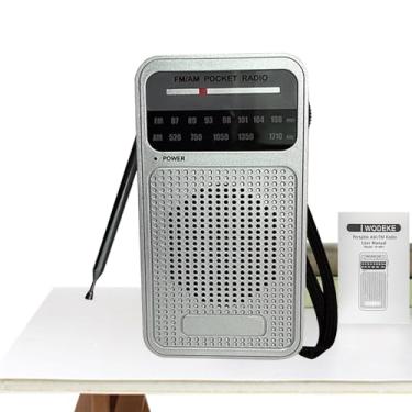 Imagem de Rádio Portátil - Rádio AM Portátil,Alto-Falante sem Fio com Ponteiro a Pilhas para Casa Academia Viagens Ar Livre