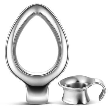 Imagem de Twolobes 2 alargadores de orelha com design faça você mesmo para orelhas esticadas hipoalergênicas 316 de aço inoxidável 316 plugues de túnel 00G 8 mm-16 mm (0G-5/20.3 cm) ouro e prata, 9/16" (14mm