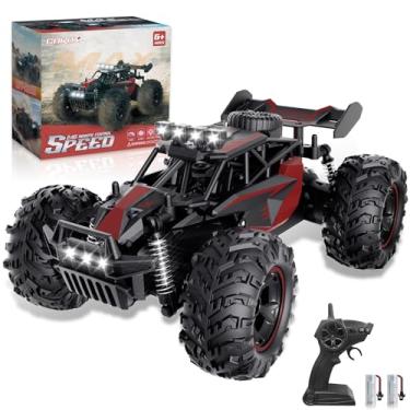 Imagem de Carox Remote Control Car, 2.4GHz 25KM/H High Speed RC Car, 1:18 Off-Road Monster Truck with LED Lights and 1800mAh Rechargeable Battery – Ideal Gift for Boys 6+