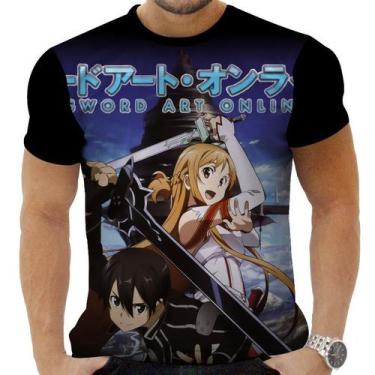 Imagem de Camiseta Camisa Personalizada Anime Clássico Sword Art Online 07 - Zah