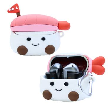 Imagem de Capa Protetora Nerdcase para Samsung Galaxy Buds 3, Buds 3 Pro, Buds3 Fe, Nigiri Sushi