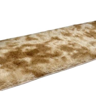 Imagem de Tapete Passadeira 2,00 x 0,60 Felpuda Beira Cama Corredor Quarto Sala Pelo Fácil de Limpar e Durável, Adapta-se a Residências Brasileiras(BEGE MESCLADO)