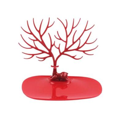 Imagem de Brincos de veado, colar, anel, pingente, pulseira, estojos, bandeja de exibição e armazenamento de árvore (verde)