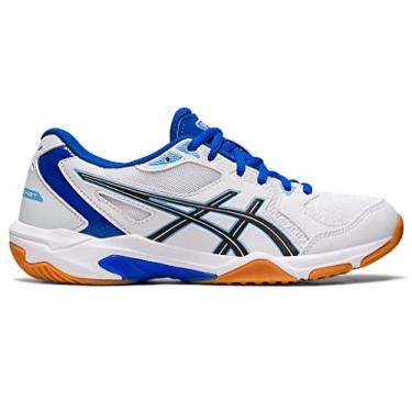 Imagem de ASICS Tênis de vôlei feminino Gel-Rocket 10, Branco/azul ártico, 5