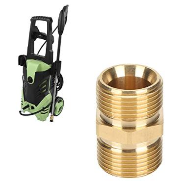 Imagem de Adaptador de lavadora de pressão, 5000 PSI fácil de conectar e desconectar M22 adaptador de pulverizador de rosca macho métrico para mangueira de limpeza de alta pressão e pulverizador