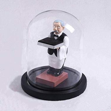 Imagem de HHHJQFAAT Suporte de relógio de resina individualidade Old Housekeeper caixas de armazenamento caixa de exibição de relógio fashion organizador de joias de presente (cor: grande governanta) (capa de