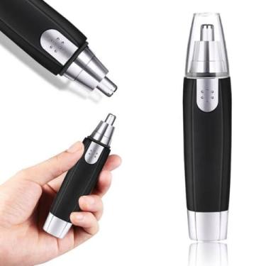 Imagem de Aparador de Pelos Nariz Orelha Sobrancelha Multifuncional Ergonômico Unissex Removedor Cortador de Pelos Design Compacto Portátil com Cabeça Lavável Corte Preciso e Indolor Funcionamento à Pilha