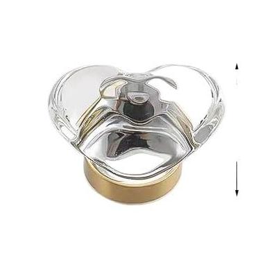 Imagem de Puxadores de gaveta de cristal de strass, estilo europeu, puxador 1 peça 35 * 29 mm em forma de coração em forma de cristal em forma de cristal armário cômoda gaveta ferragens armário puxadores de